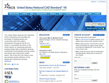 Tablet Screenshot of nationalcadstandard.org